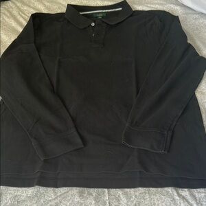 J. Crew Black Polo Shirt Classic Comfortable Design